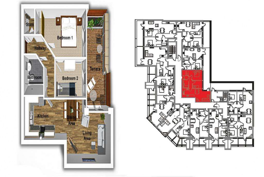 2 bedroom flat for sale - floorplan