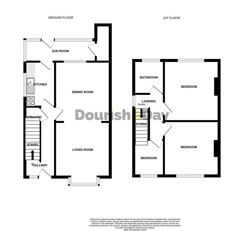 3 bedroom semi-detached house for sale - floorplan