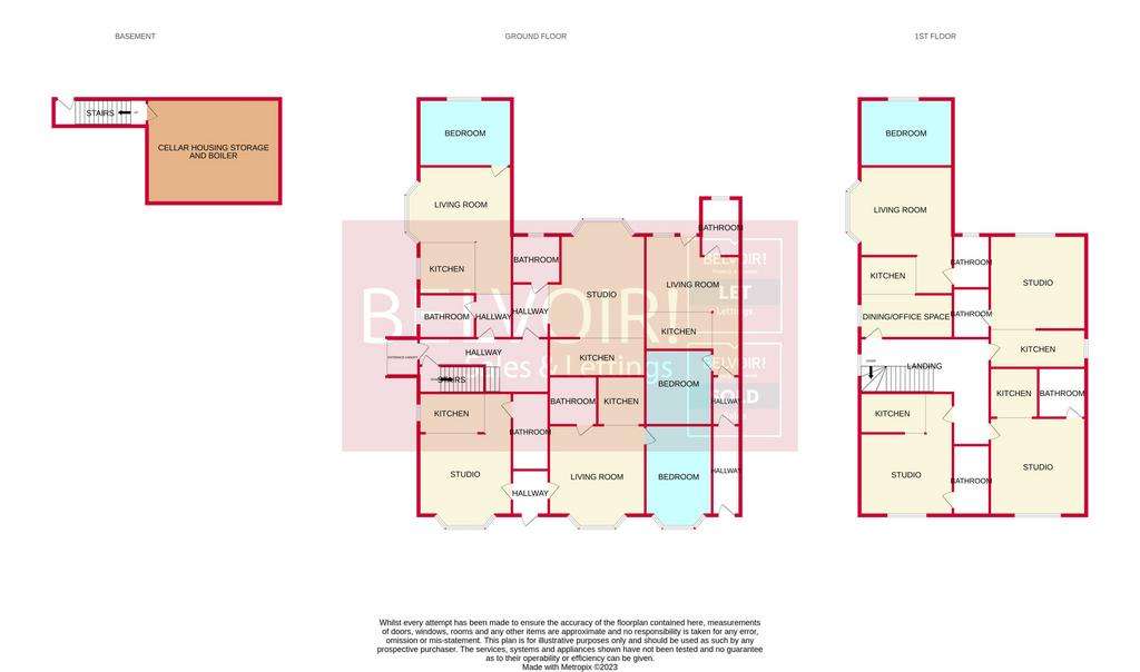 9 bedroom block of apartments for sale - floorplan