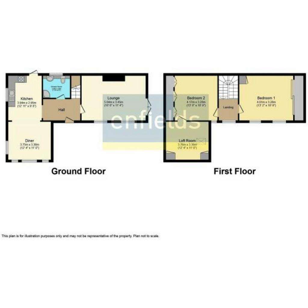 2 bedroom detached house for sale - floorplan