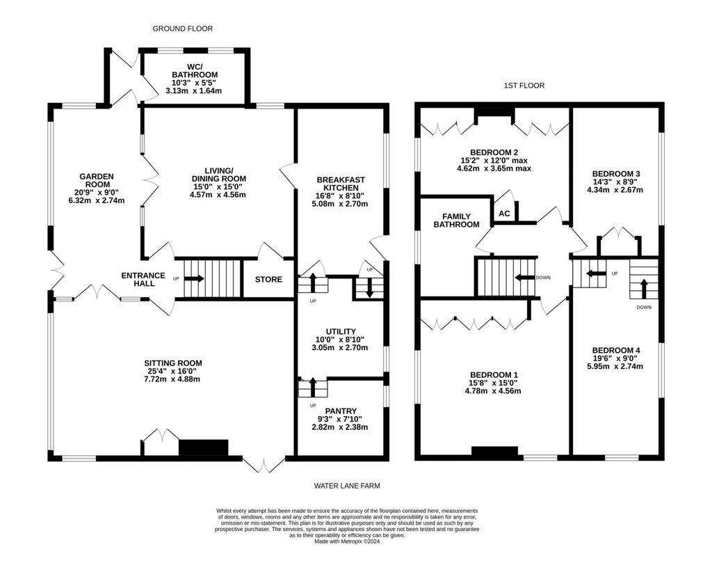 4 bedroom farm house for sale - floorplan