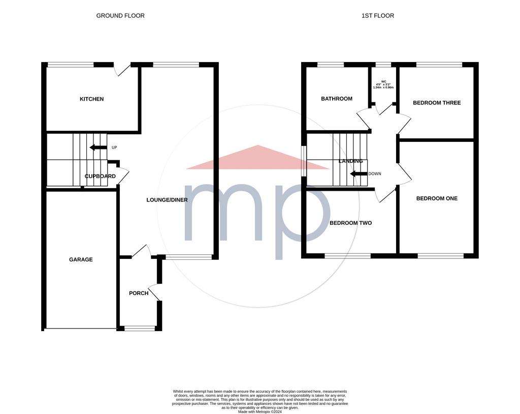 3 bedroom detached house to rent - floorplan