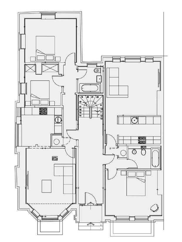 11 bedroom semi-detached house for sale - floorplan