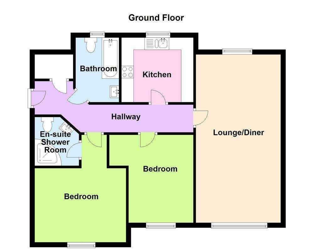 2 bedroom flat for sale - floorplan