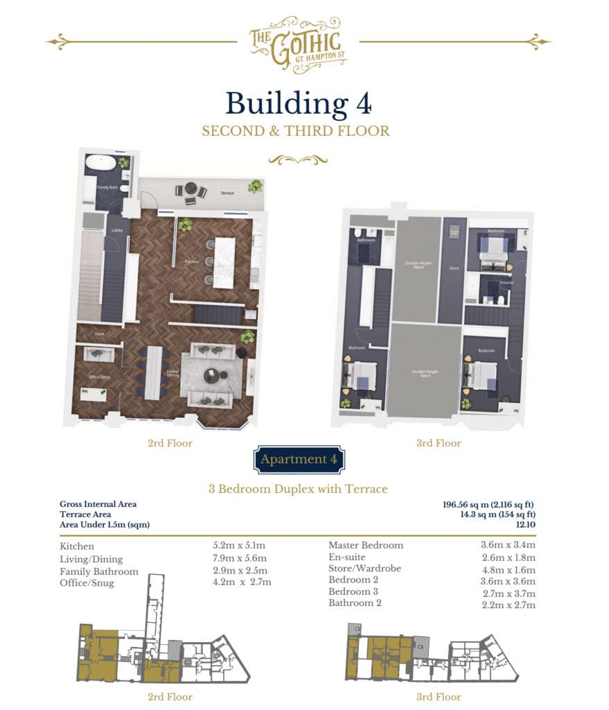 4 bedroom duplex apartment for sale - floorplan