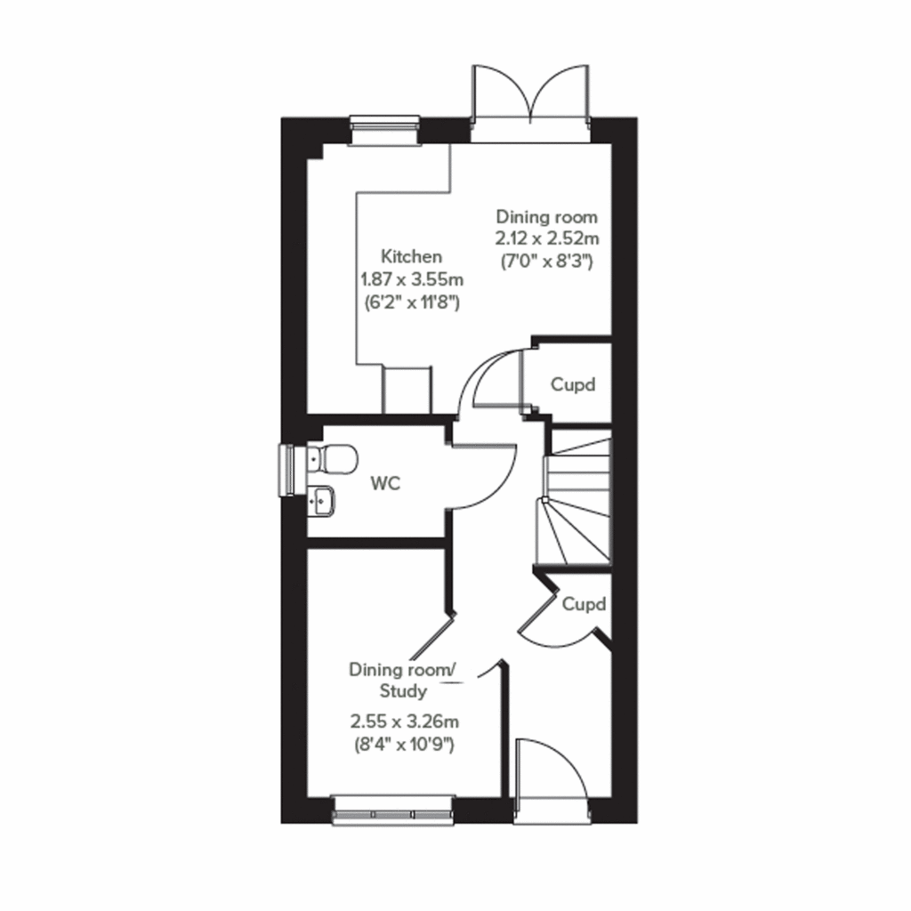 3 bedroom semi-detached house for sale - floorplan