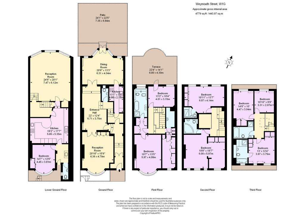 8 bedroom house to rent - floorplan