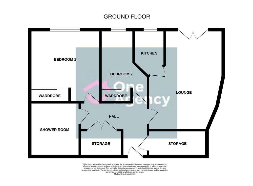 2 bedroom retirement property for sale - floorplan