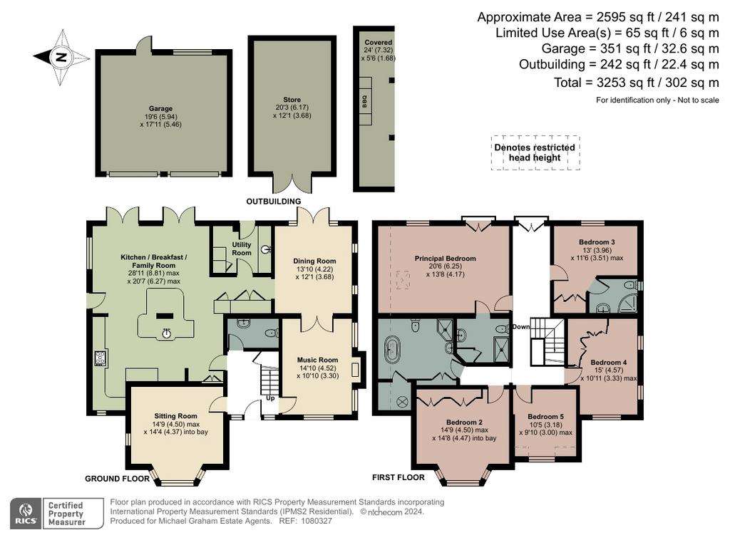 5 bedroom house for sale - floorplan