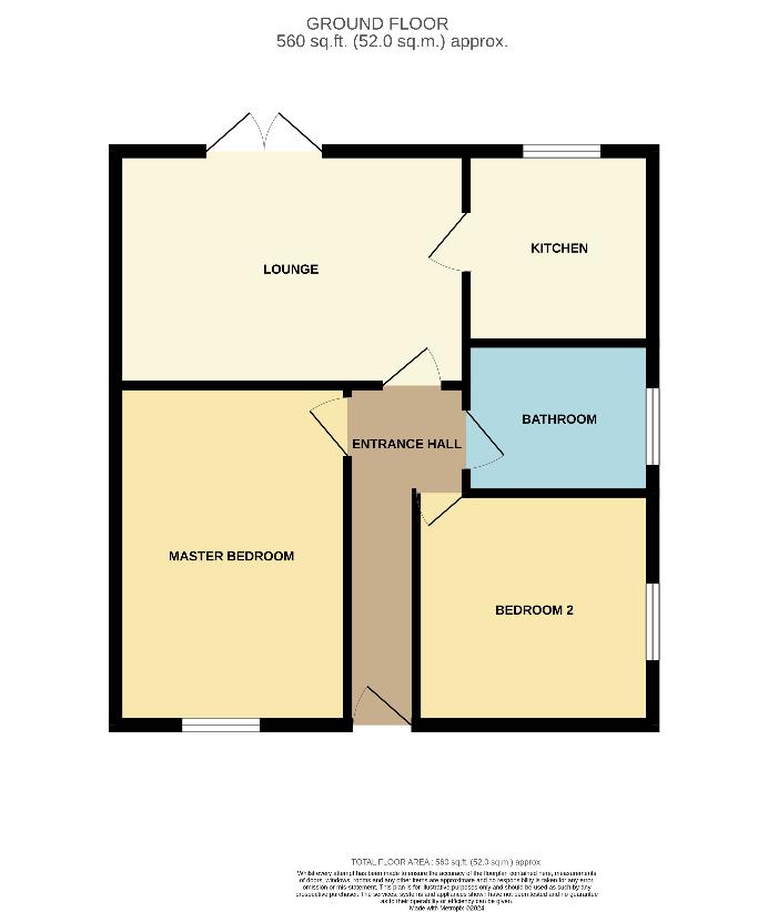 2 bedroom flat for sale - floorplan