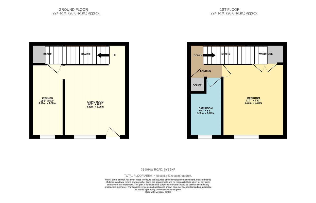 1 bedroom property for sale - floorplan