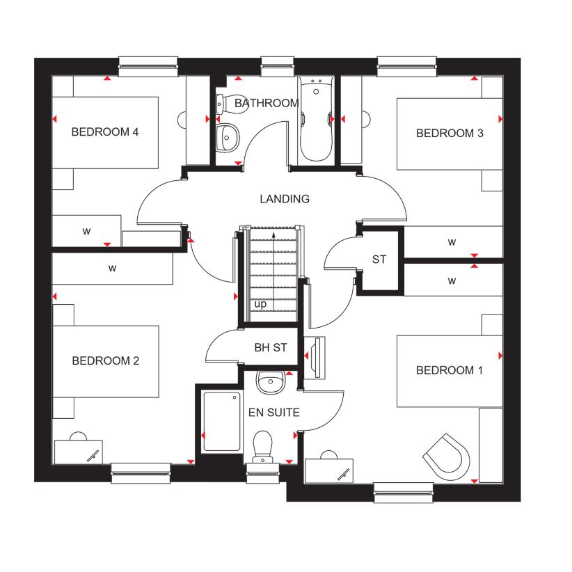 4 bedroom detached house for sale - floorplan