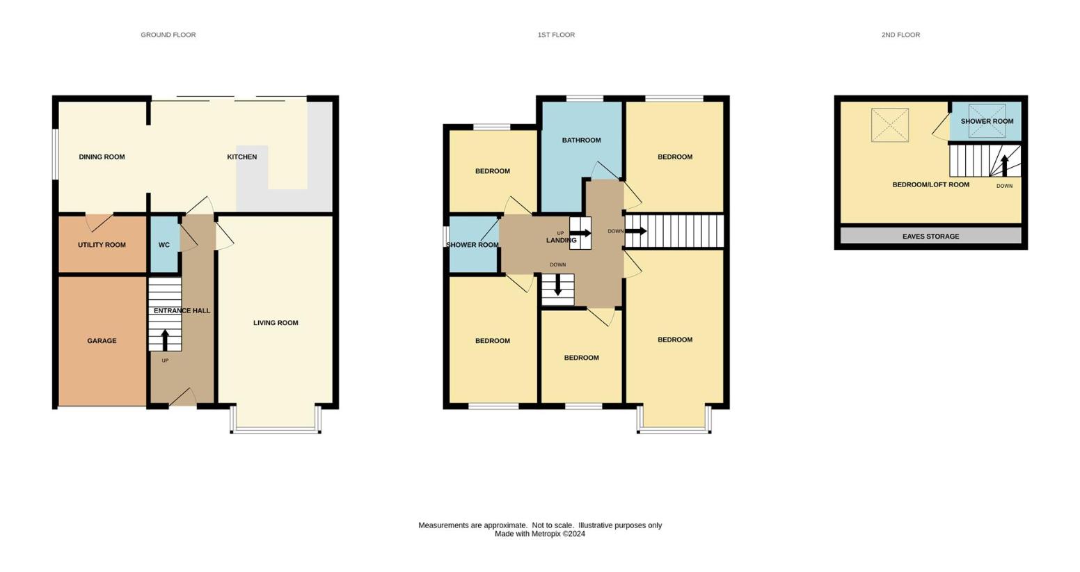 5 bedroom semi-detached house for sale - floorplan