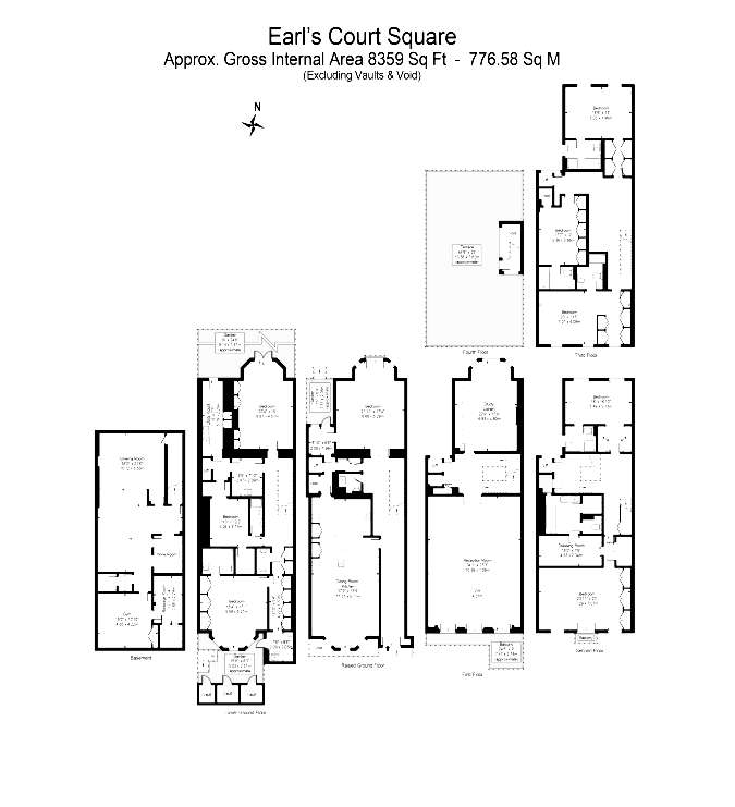 8 bedroom terraced house to rent - floorplan