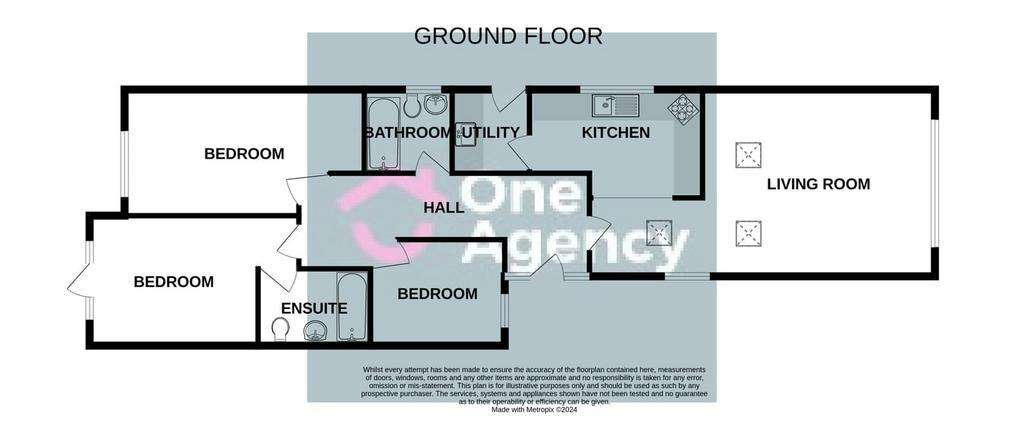 3 bedroom detached bungalow for sale - floorplan