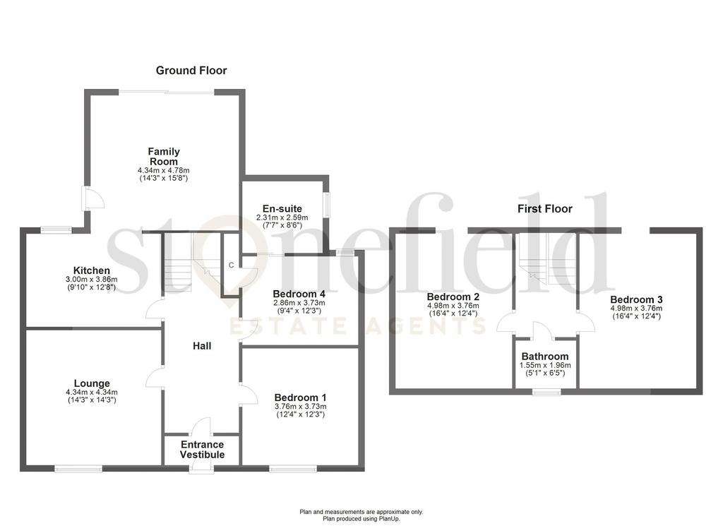 4 bedroom cottage for sale - floorplan