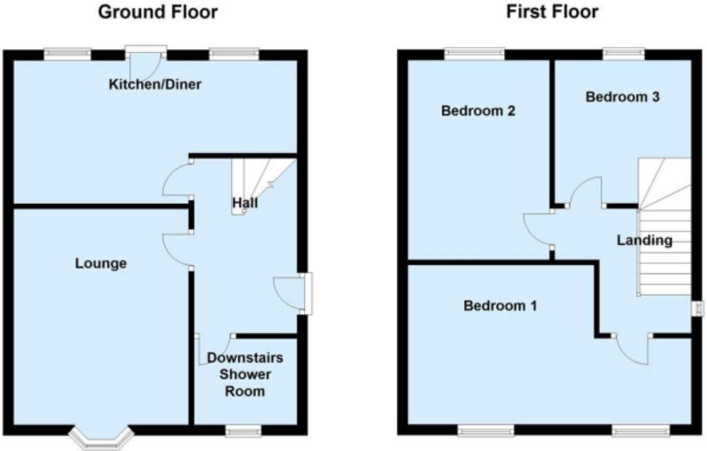 3 bedroom semi-detached house to rent - floorplan