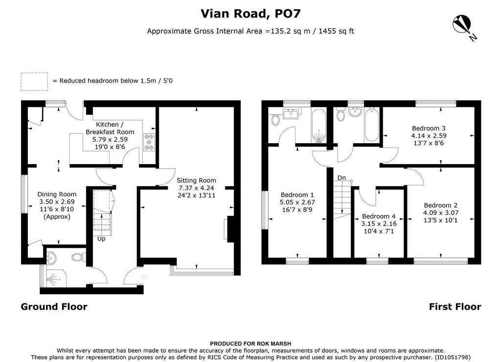 4 bedroom house for sale - floorplan