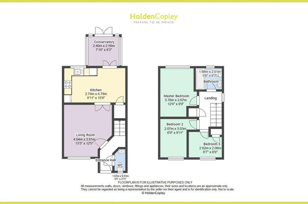 3 bedroom end of terrace house for sale - floorplan