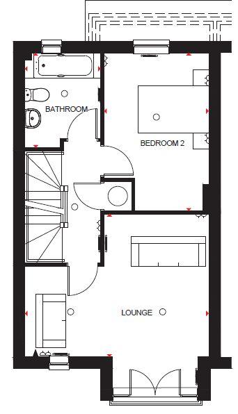 4 bedroom end of terrace house for sale - floorplan