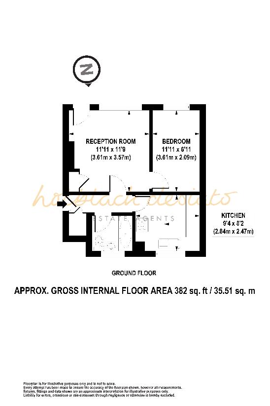 1 bedroom flat for sale - floorplan