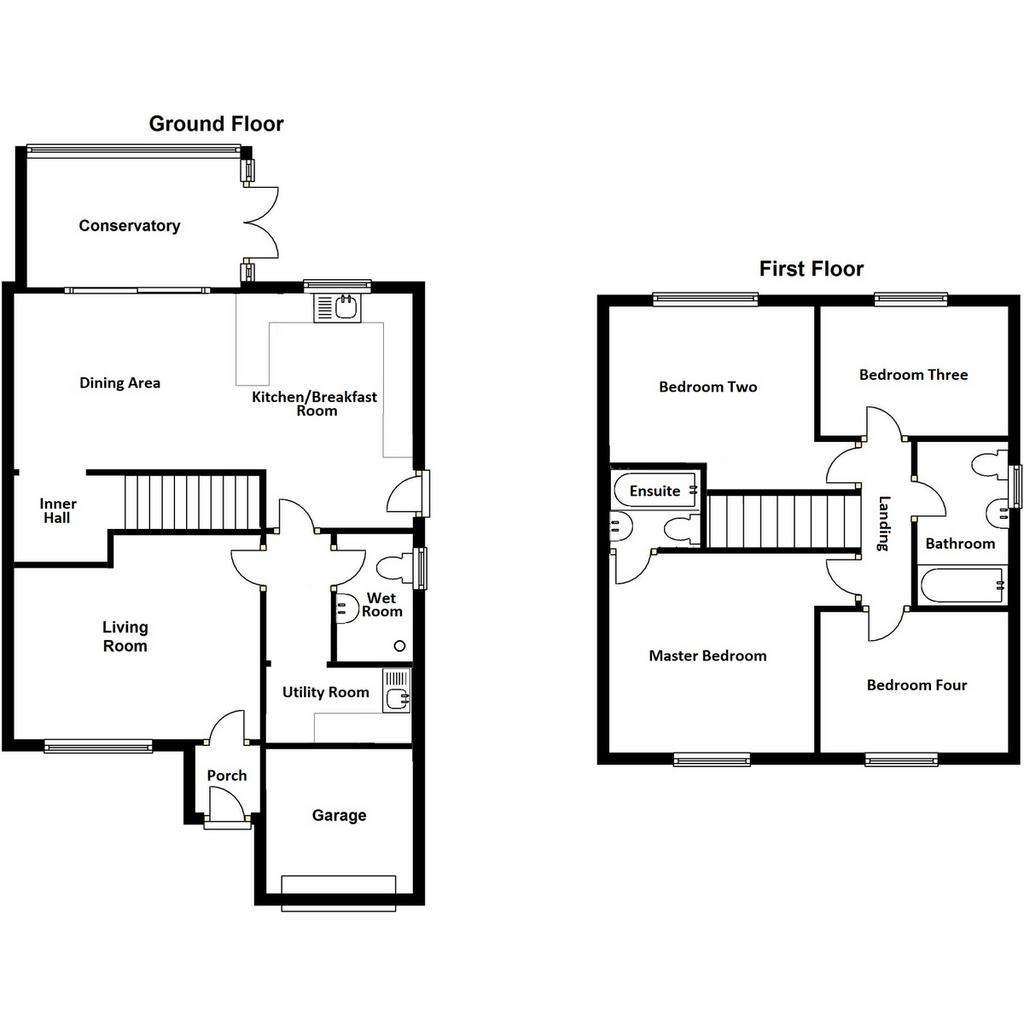 4 bedroom detached house for sale - floorplan