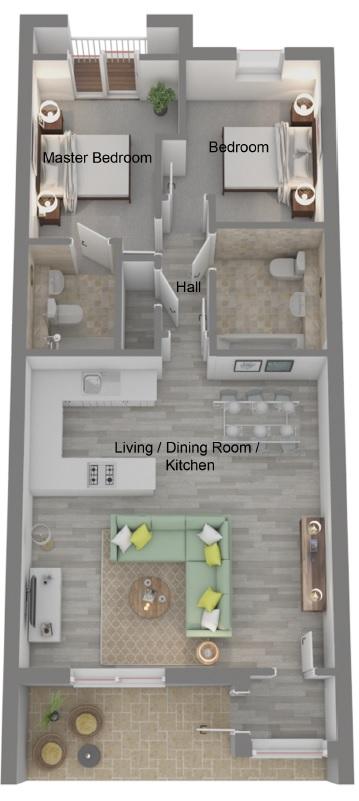 2 bedroom maisonette for sale - floorplan