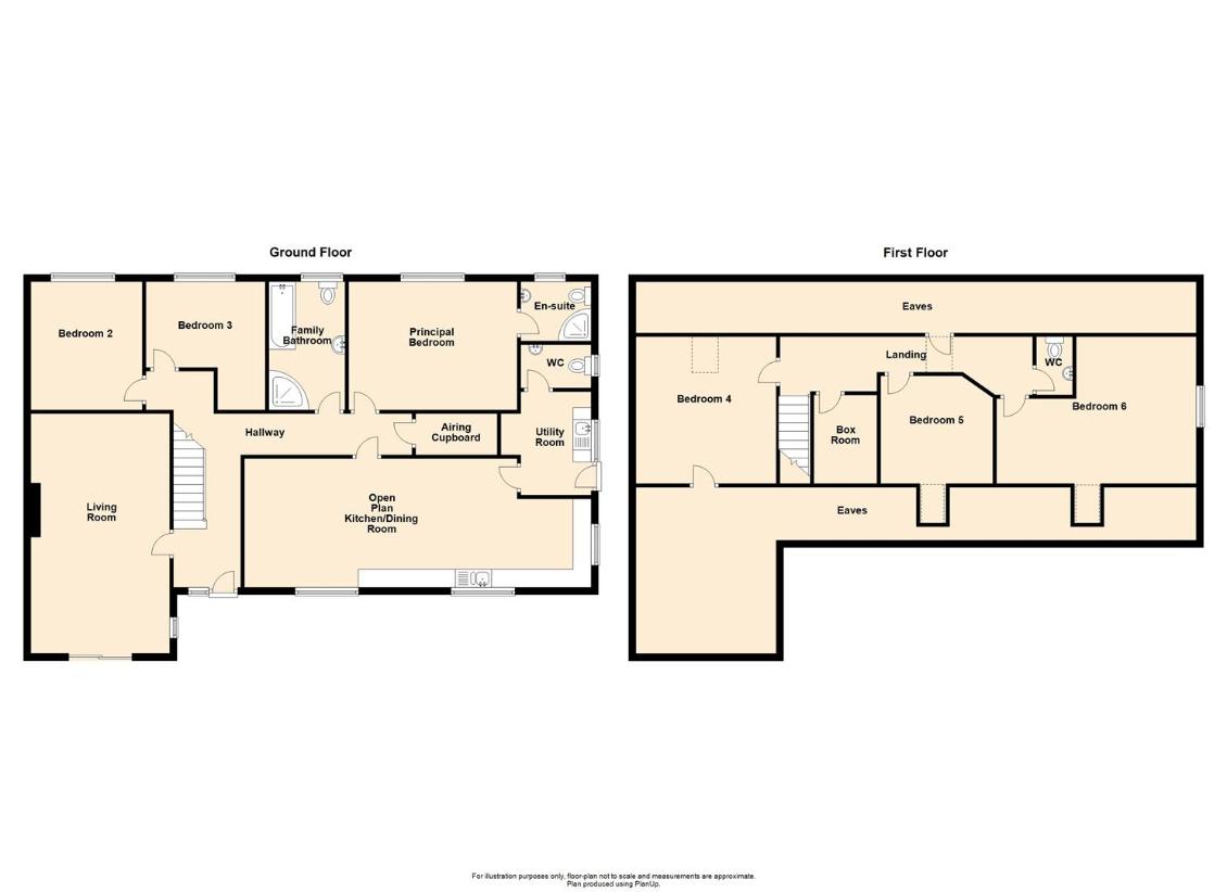 6 bedroom bungalow for sale - floorplan