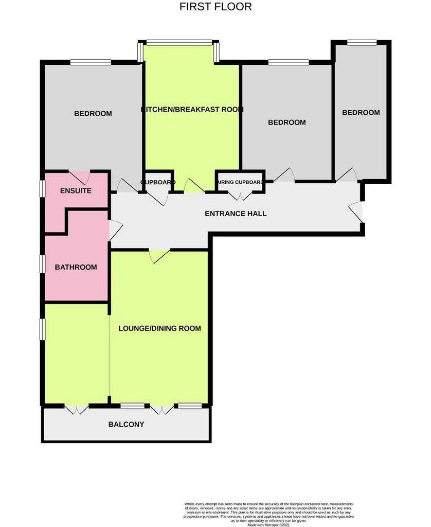 3 bedroom flat for sale - floorplan