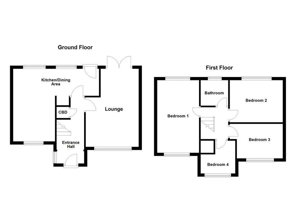 4 bedroom semi-detached house for sale - floorplan