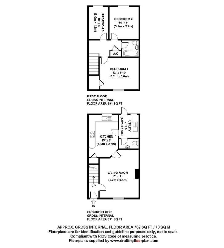 3 bedroom property for sale - floorplan