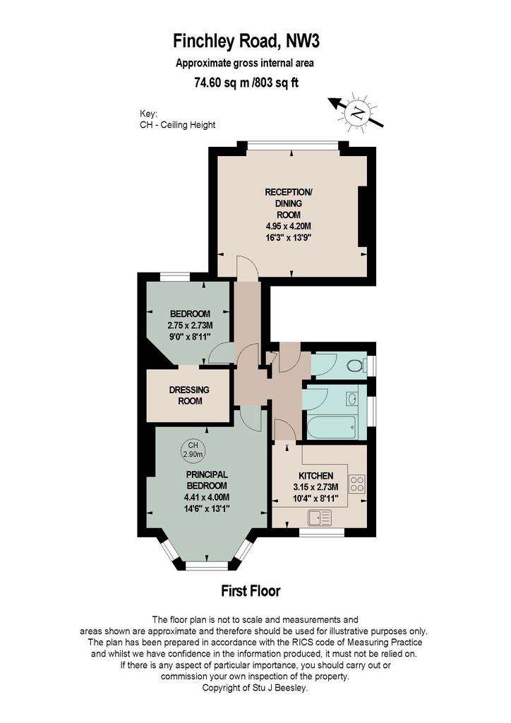 2 bedroom flat for sale - floorplan