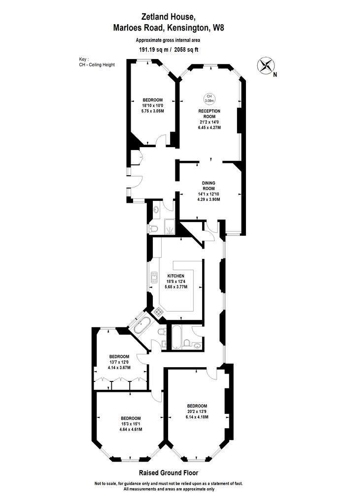 4 bedroom flat to rent - floorplan