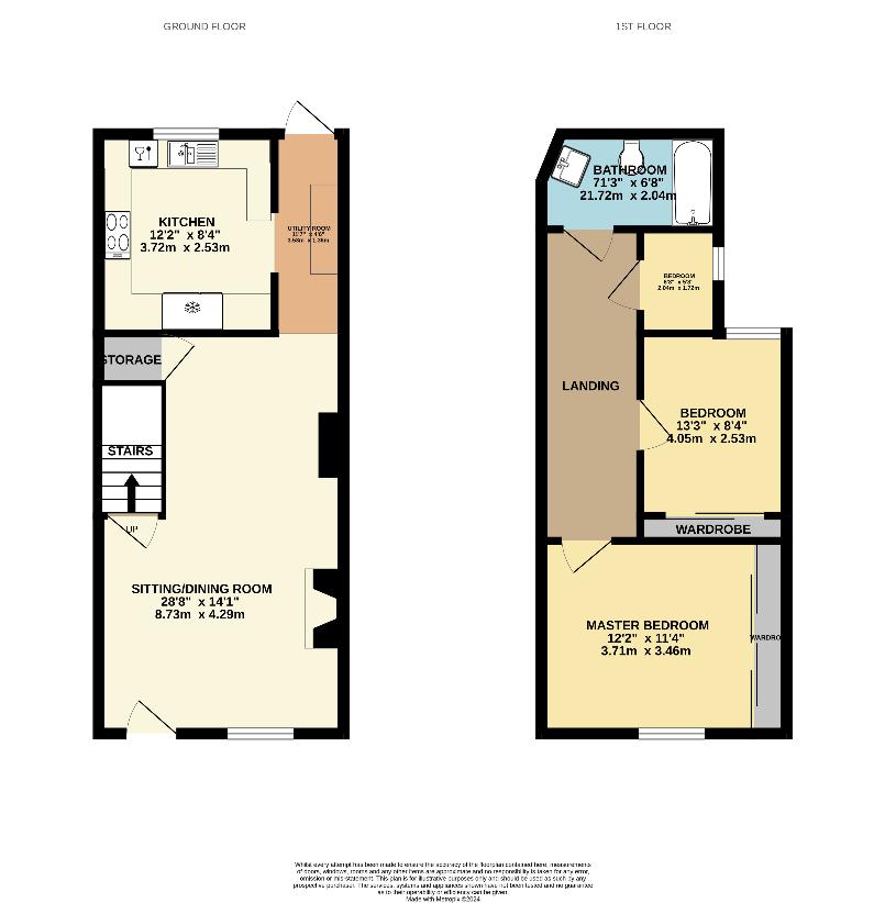 3 bedroom property for sale - floorplan