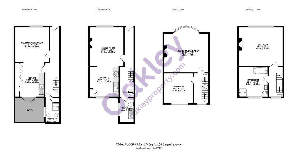 4 bedroom terraced house for sale - floorplan