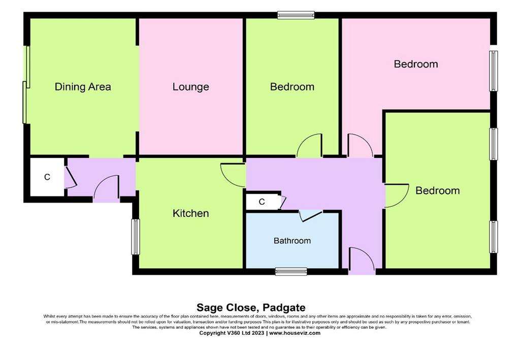 3 bedroom detached bungalow for sale - floorplan