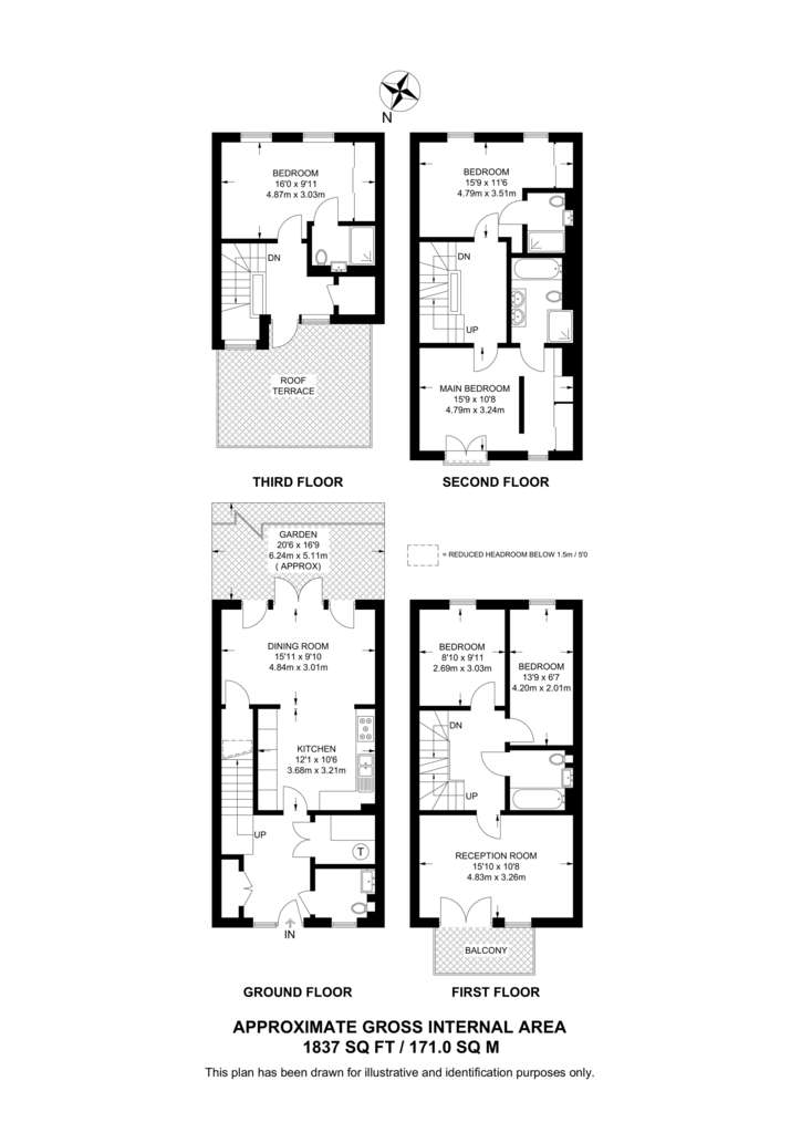 5 bedroom detached house to rent - floorplan