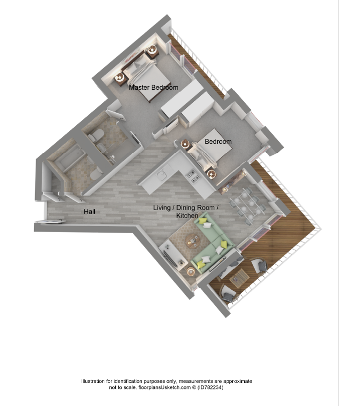 2 bedroom flat for sale - floorplan