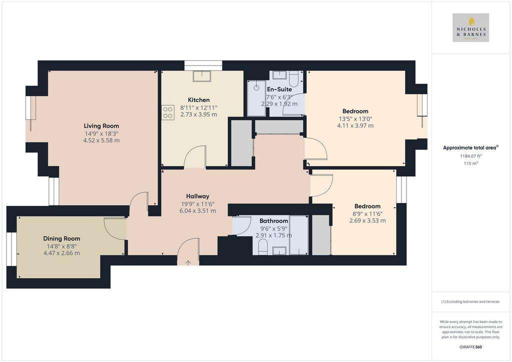 2 bedroom ground floor flat for sale - floorplan