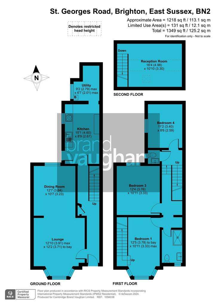 3 bedroom terraced house to rent - floorplan