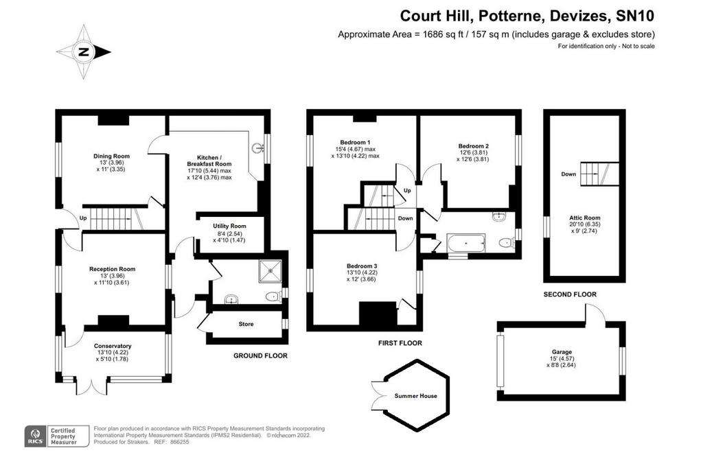 3 bedroom detached house for sale - floorplan