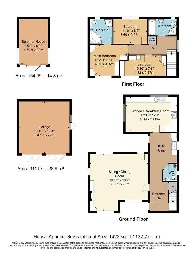 3 bedroom semi-detached house for sale - floorplan