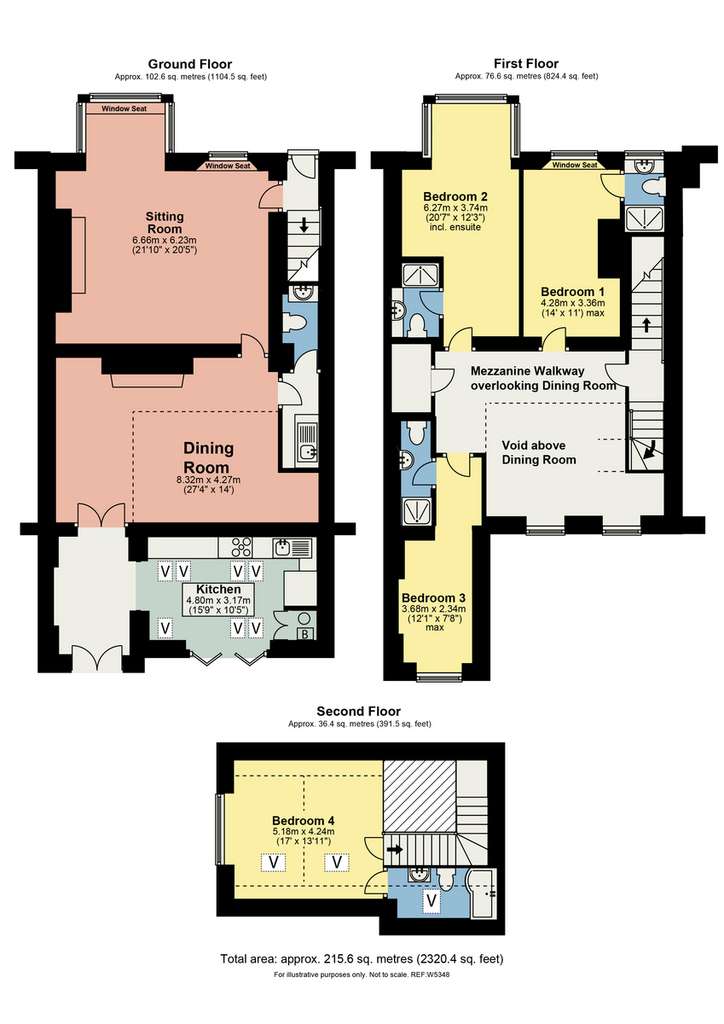 4 bedroom manor house for sale - floorplan