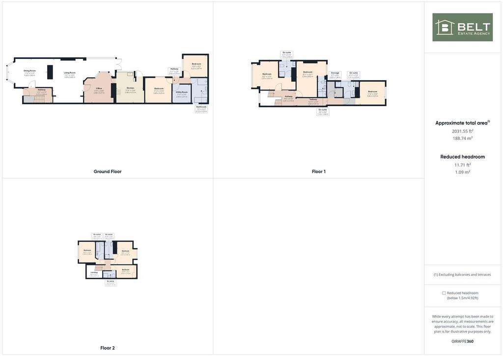 7 bedroom guest house for sale - floorplan