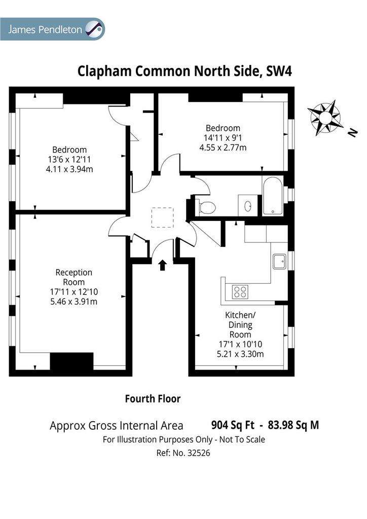 2 bedroom flat for sale - floorplan