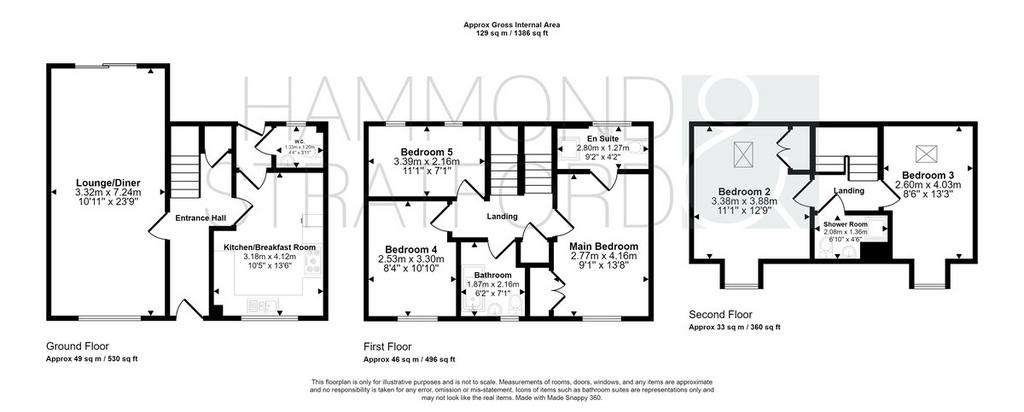 5 bedroom link-detached house for sale - floorplan