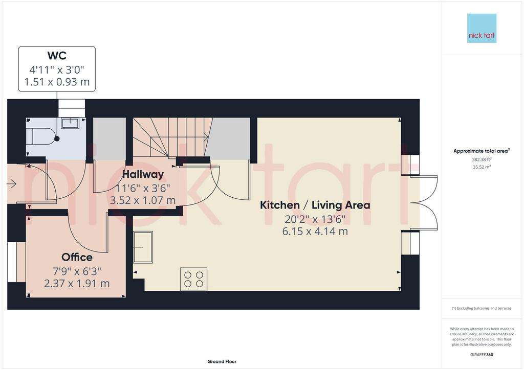 4 bedroom end of terrace house for sale - floorplan