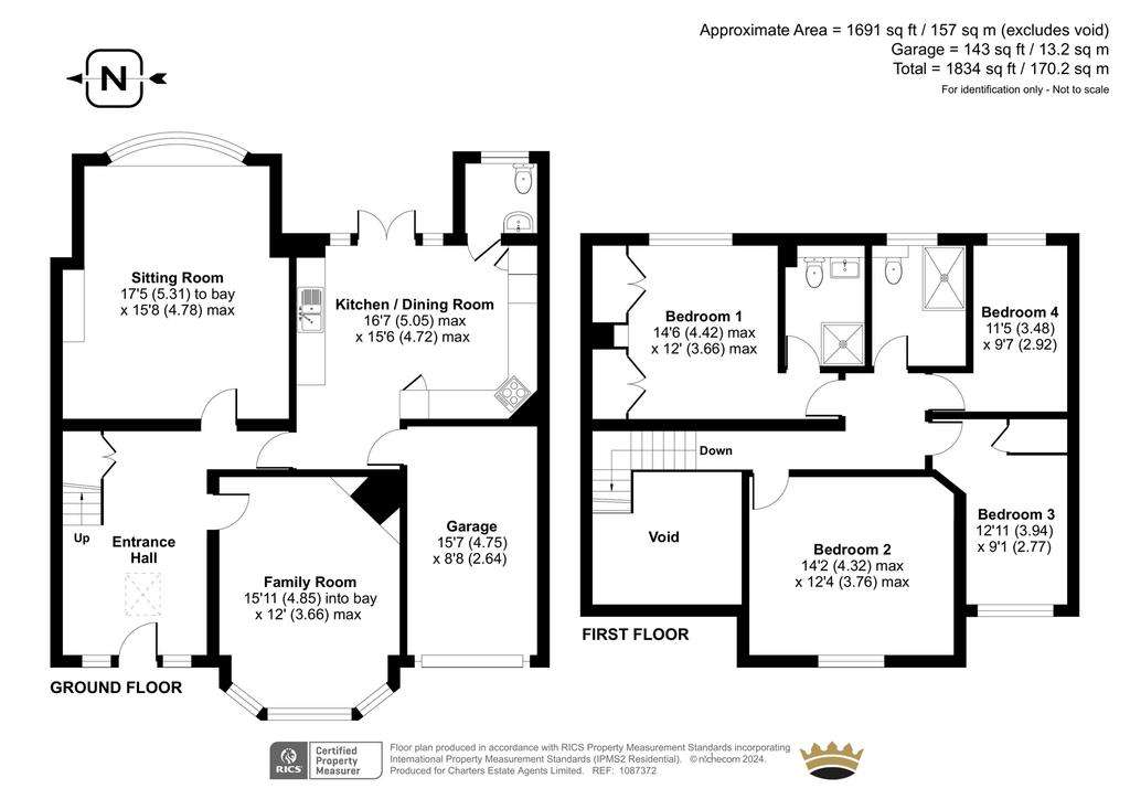 4 bedroom detached house for sale - floorplan