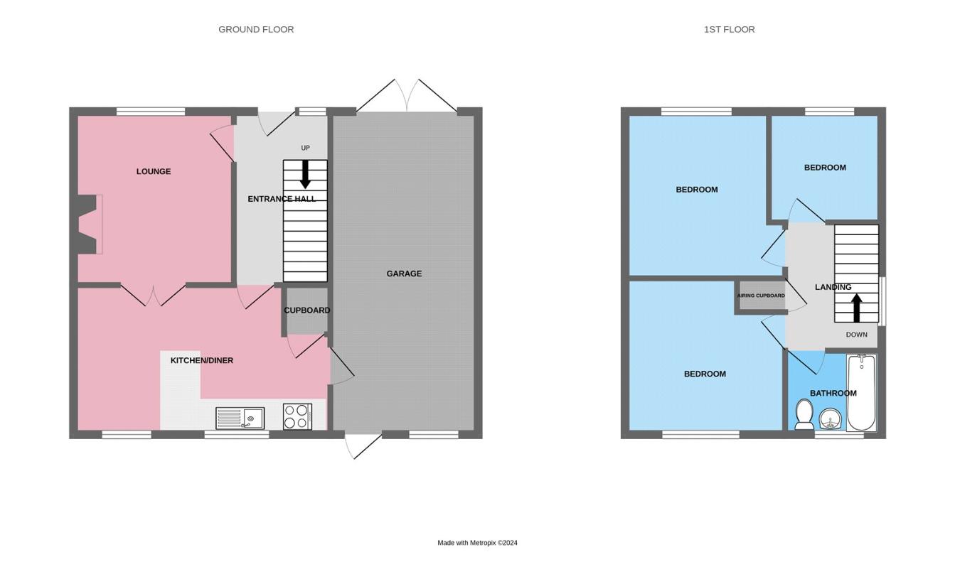 3 bedroom property for sale - floorplan