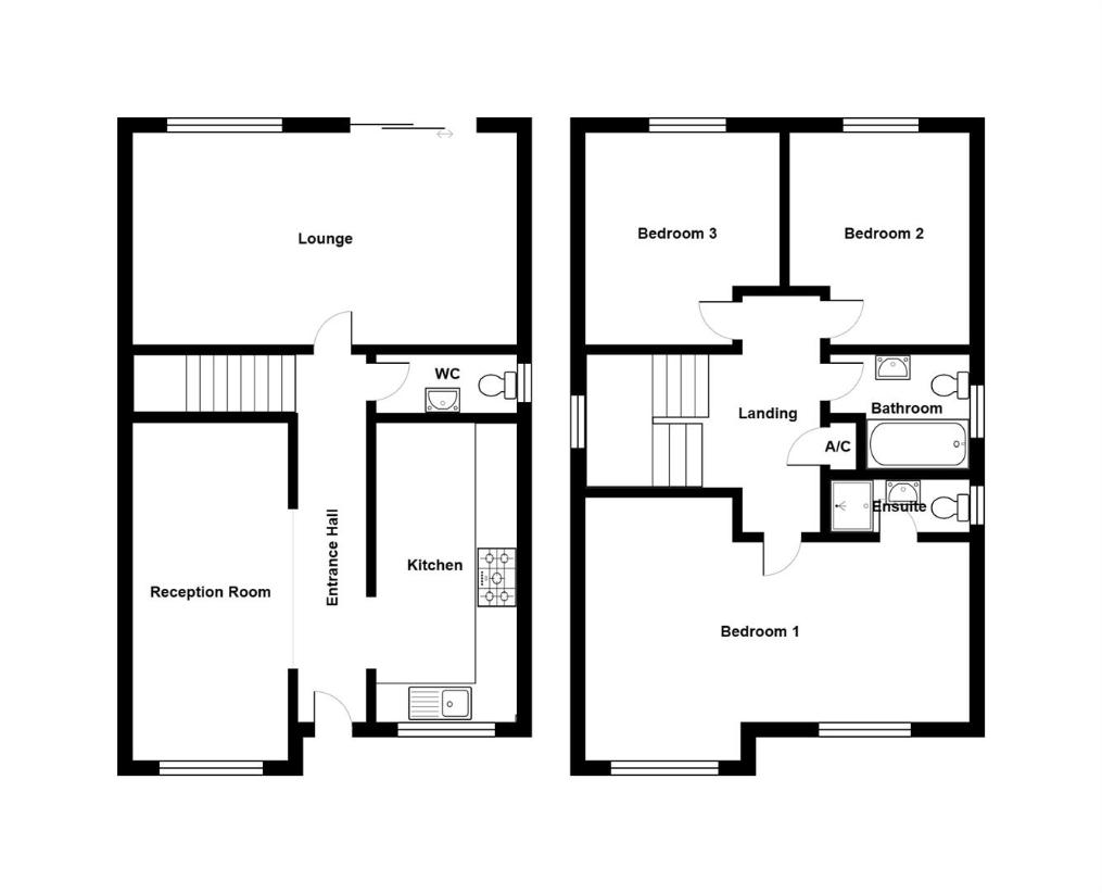 3 bedroom detached house for sale - floorplan